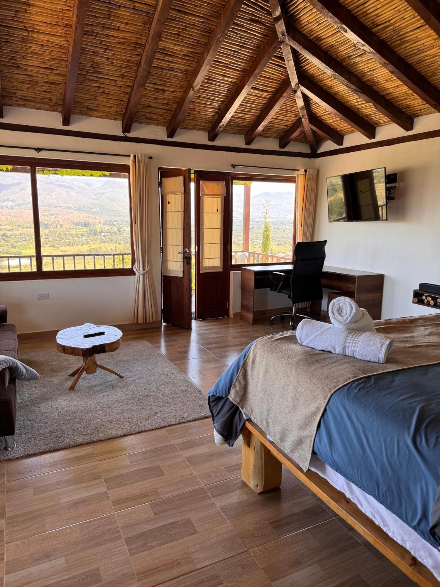 Glamping Con Jacuzzi Mirador Jarana 비야 데 레이바 외부 사진